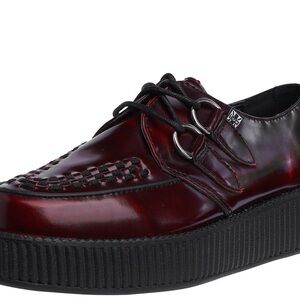 T.U.K. Burgundy Rub Off Viva Low Creeper Men’s Size 5/Women’s Size 7 EUC
